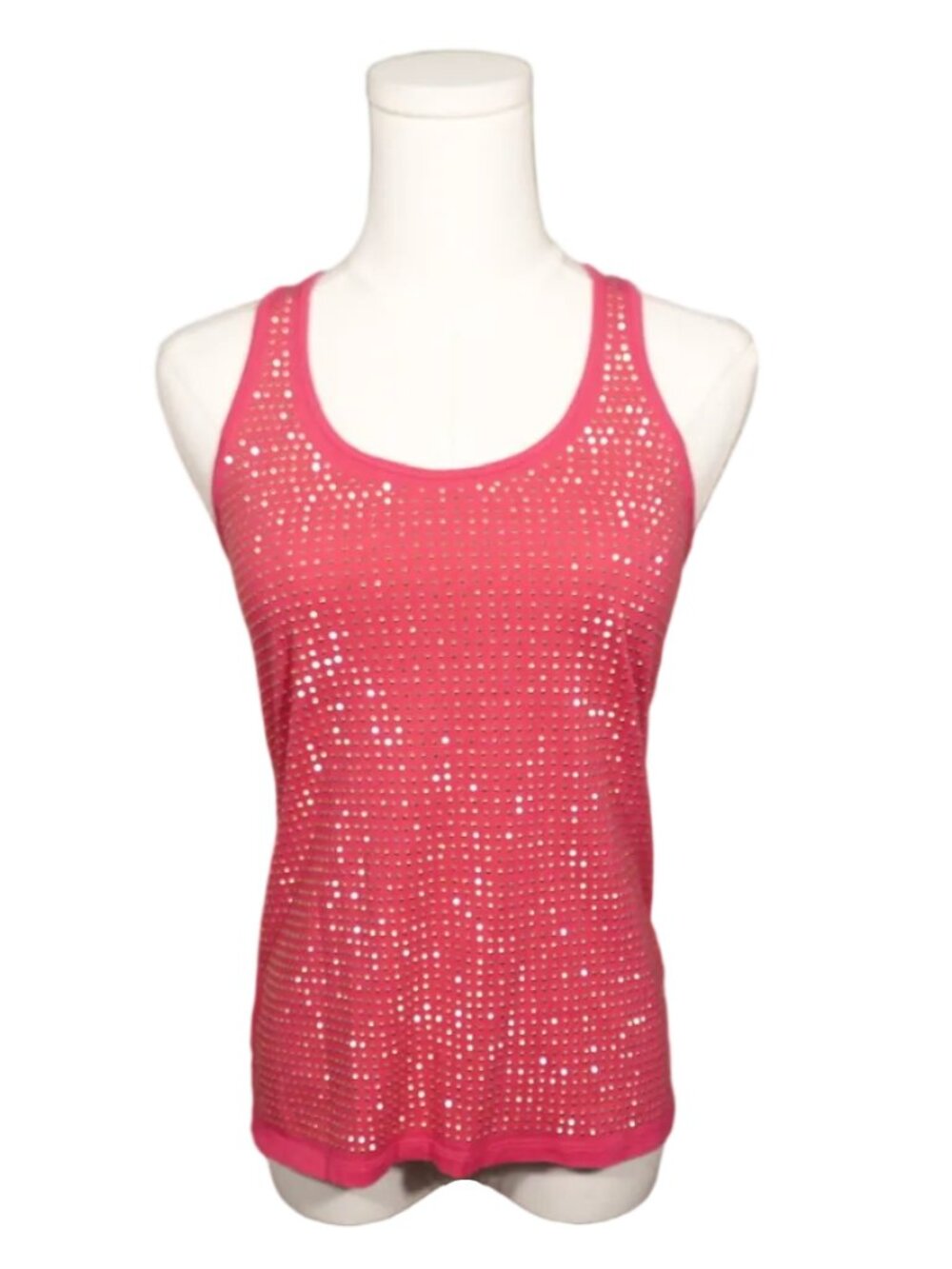 Hot Pink Studded Racerback Tank